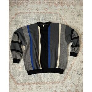 PELO Vintage 3D Textured Geometric Sweater Mens XXL Coogi Style Cotton Blend
